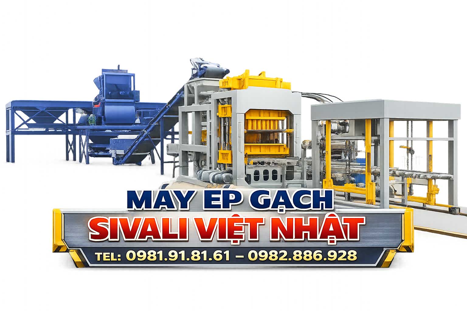 Hình ảnh cấu tạo máy ép gạch không nung thực tế