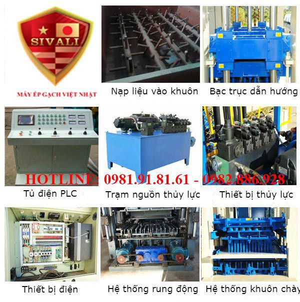 Máy ép gạch không nung Sivali Việt Nhật