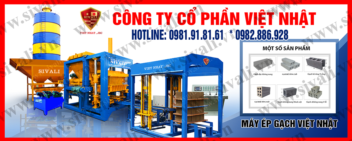 Máy ép gạch không nung Sivali Việt Nhật