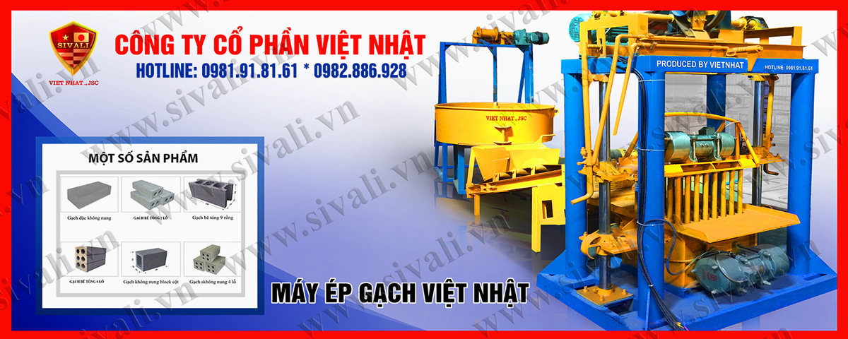 Máy ép gạch không nung Sivali Việt Nhật