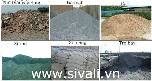 Nguyên liệu sản xuất gạch không nung