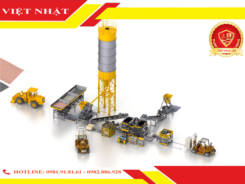 Máy ép gạch không nung Sivali Việt Nhật