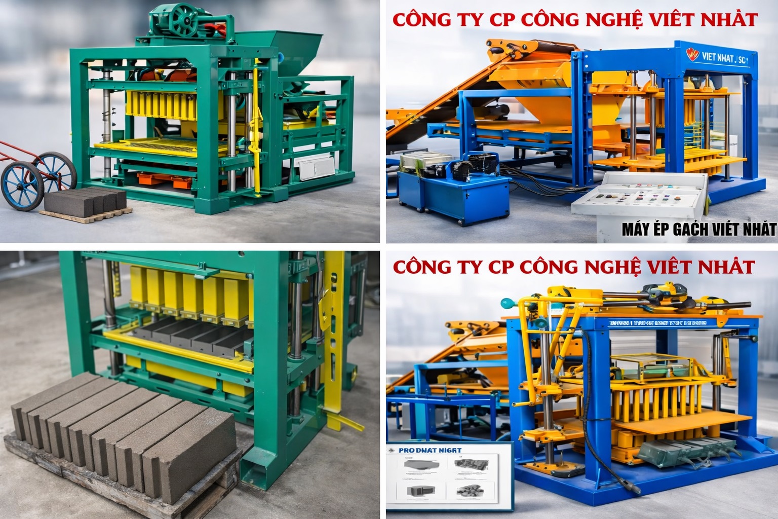 máy ép gạch bán tự động