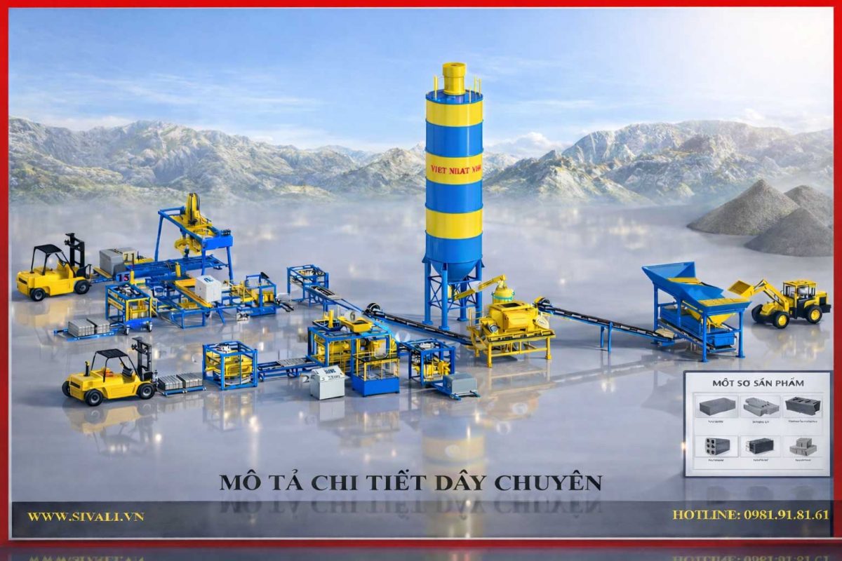 Máy ép gạch không nung Việt Nhật